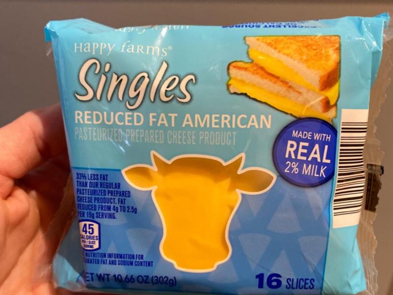 Pasteurized American Cheese, Singles