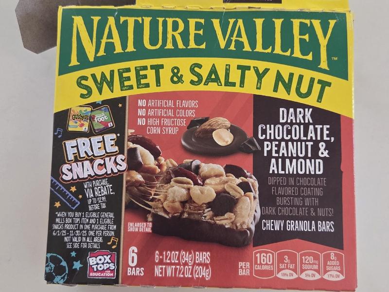 Sweet & Salty Nut Granola Bars, Dark Chocolate, Peanut & Almond