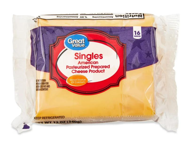 Cheese Product, Pasteurized Prepared, Singles, American