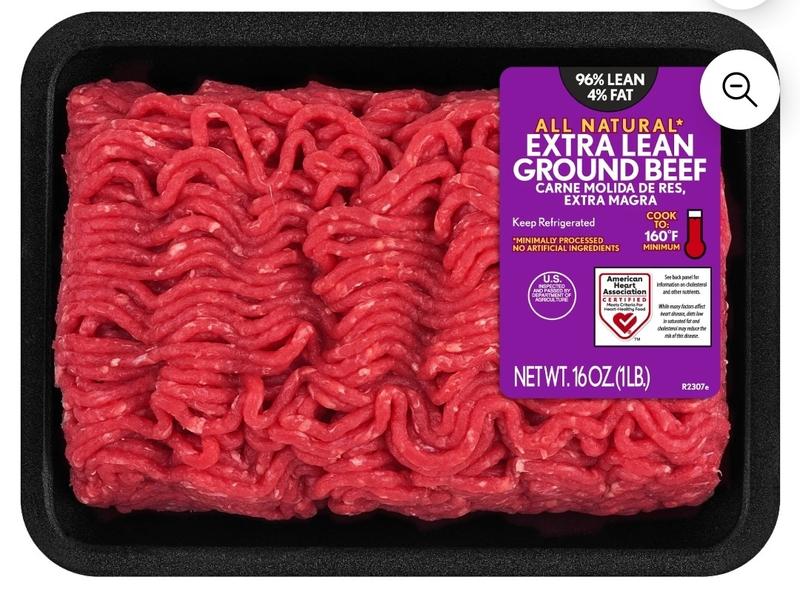 Extra Lean Ground Beef, 96% Lean