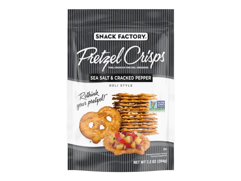 Pretzel Crisps, Sea Salt & Cracked Pepper