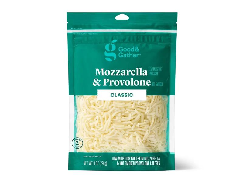Low-Moisture Part-Skim Mozzarella Cheese, Classic Shredded