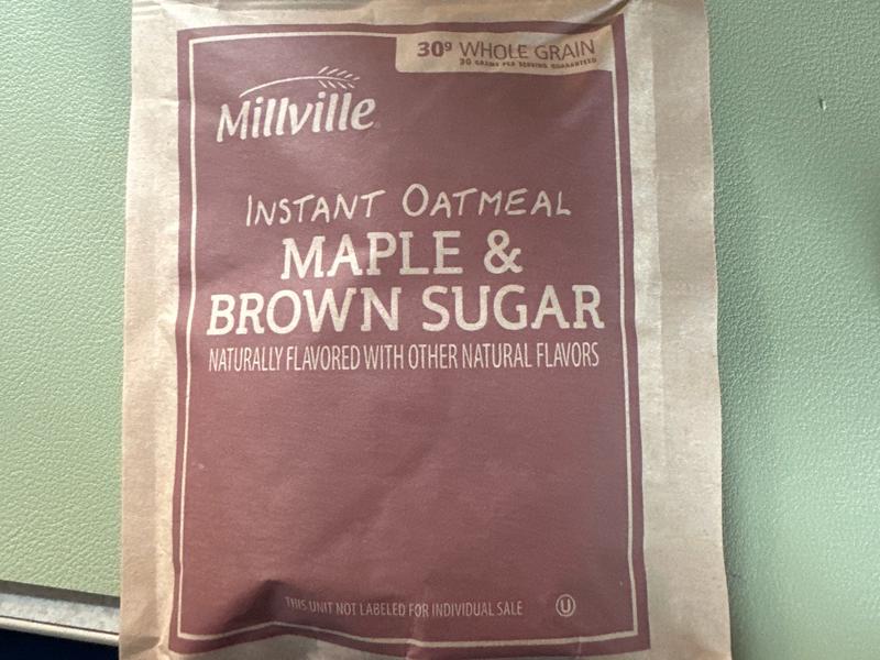 Instant Oatmeal, Maple & Brown Sugar