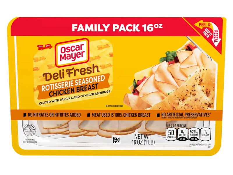 Chicken Breast, Rotisserie Seasoned, Shaved, Family Size