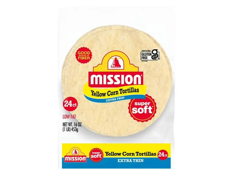 Yellow Corn Tortillas, Extra Thin