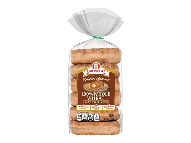 English Muffins, 100% Whole Wheat