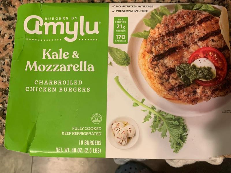 Kale & Mozzarella Chicken Burger