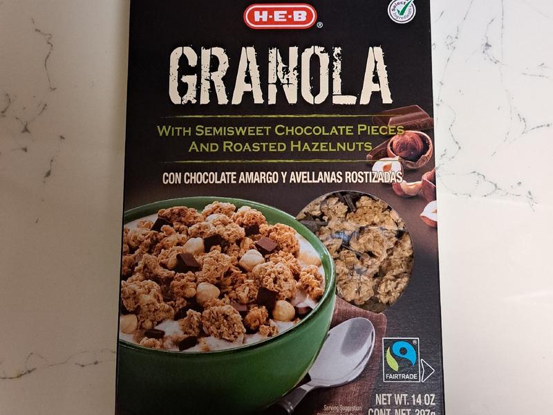 White Dark Chocolate and Hazelnuts, Granola