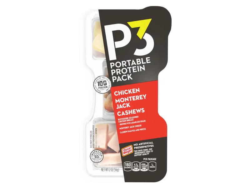 Chicken Cashews Monterey Jack P3 Portable Protein Pack