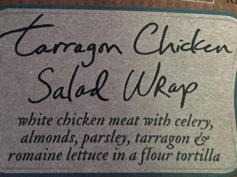 Tarragon Chicken Salad Wrap