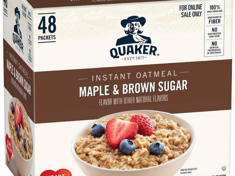 Instant Oatmeal, Maple & Brown Sugar