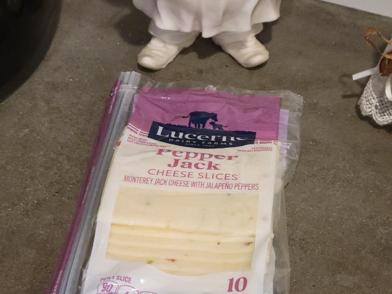 Cheese, Natural, Sliced, Pepper Jack