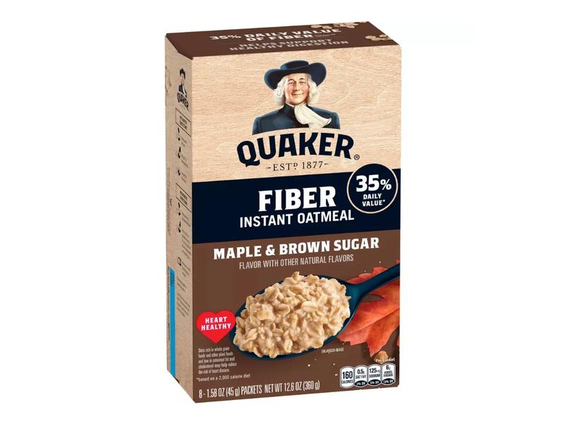 Instant Oatmeal, High Fiber, Maple & Brown Sugar