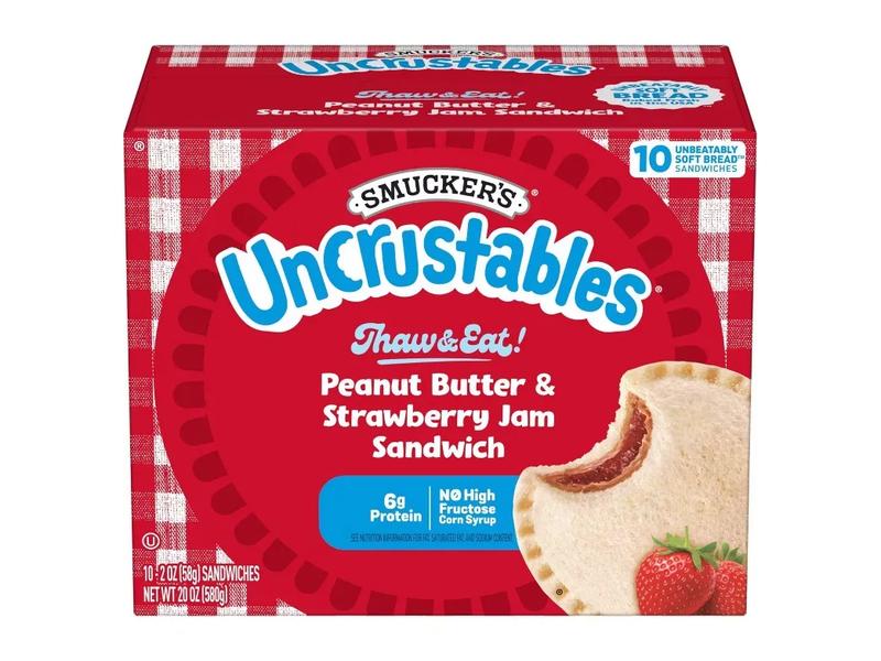 Uncrustables, Peanut Butter & Strawberry Jam Sandwich