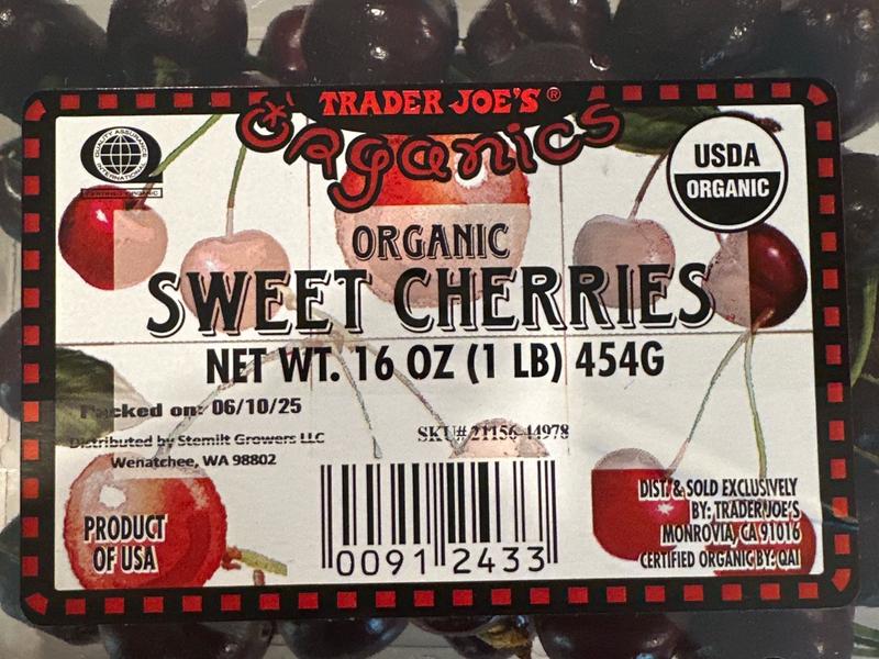 sweet red cherries