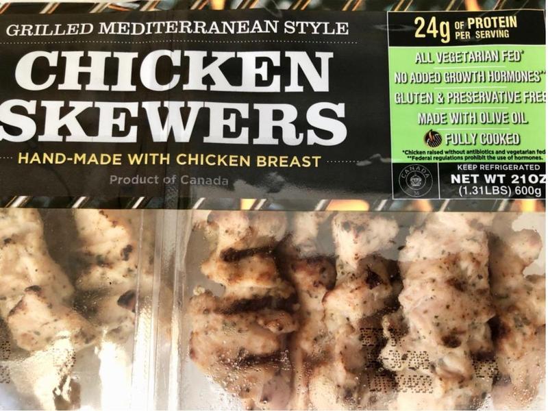 Chicken Skewers, Grilled Mediterranean Style