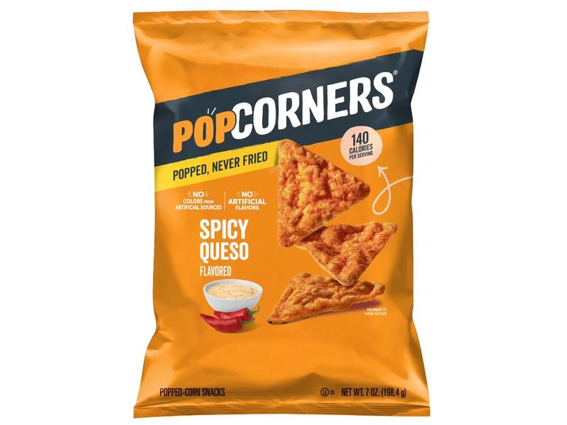 Corn Snacks, Popped, Spicy Queso Flavored