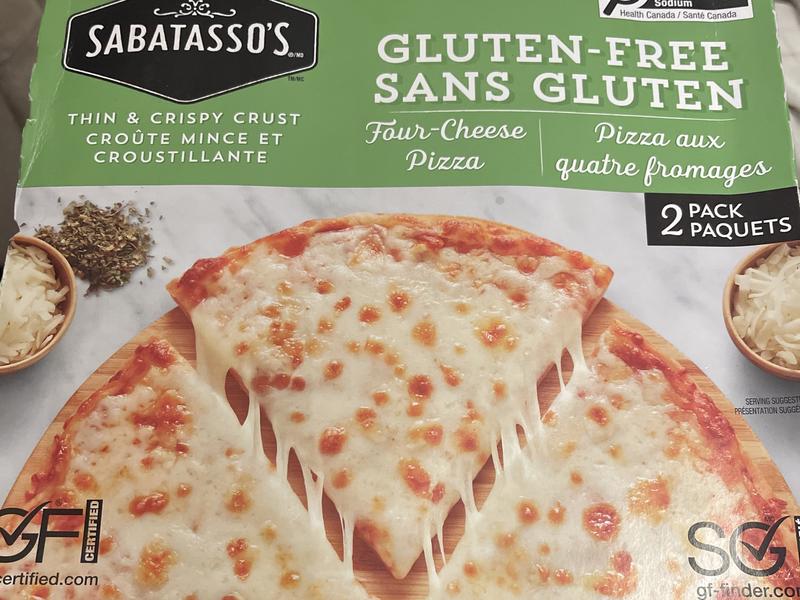 Gluten Free Pizza, Thin & Crispy Four Cheese Pizza