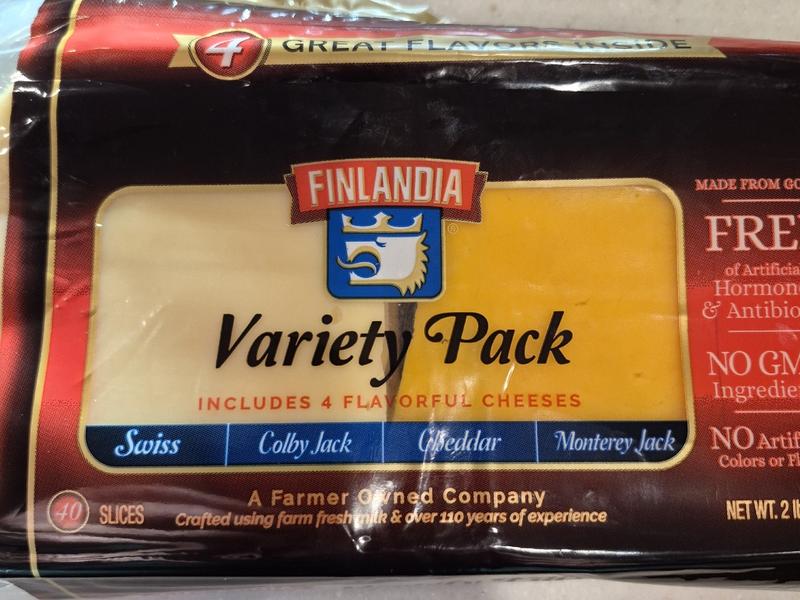 Cheese Deli Slices, Variety Pack, Swiss