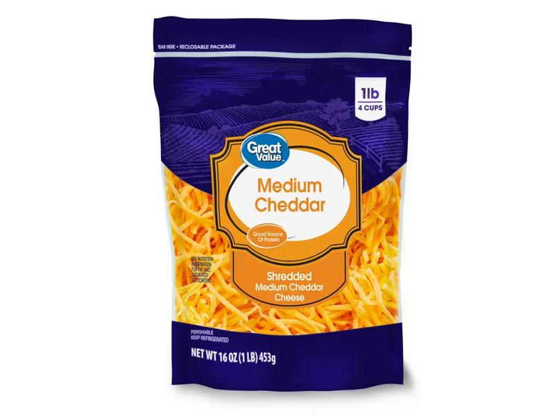 Medium Cheddar Cheese, Shredded