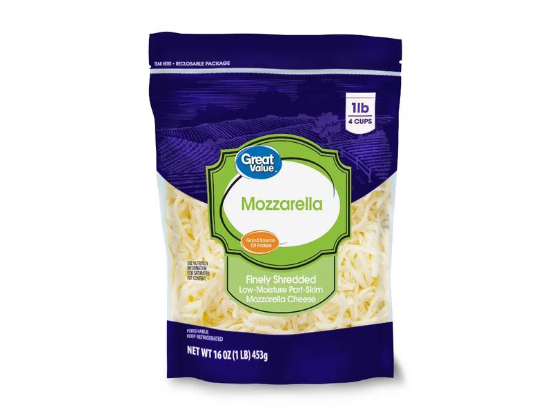 Finely Shredded Par-Skim Mozzarella Cheese
