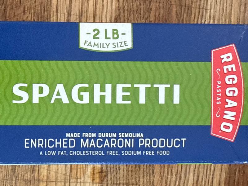 Enriched Macaroni Product, Spaghetti