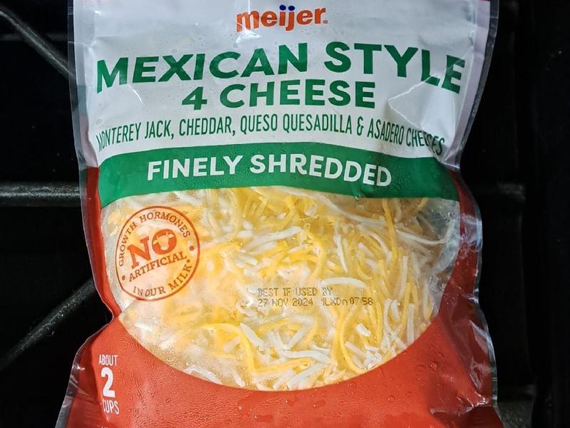 Finely Shredded Cheese, Mexican 4 Cheese