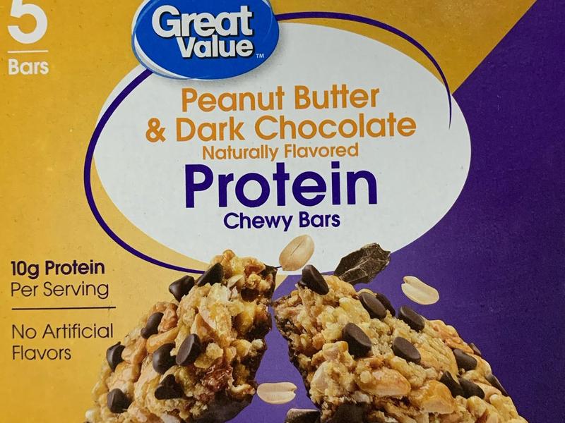 Chewy Protein Bars, Peanut Butter & Dark Chocolate