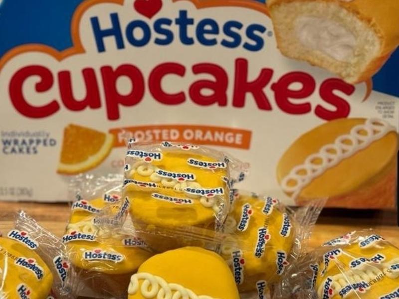 Cupcakes, with Creamy Filling, Orange