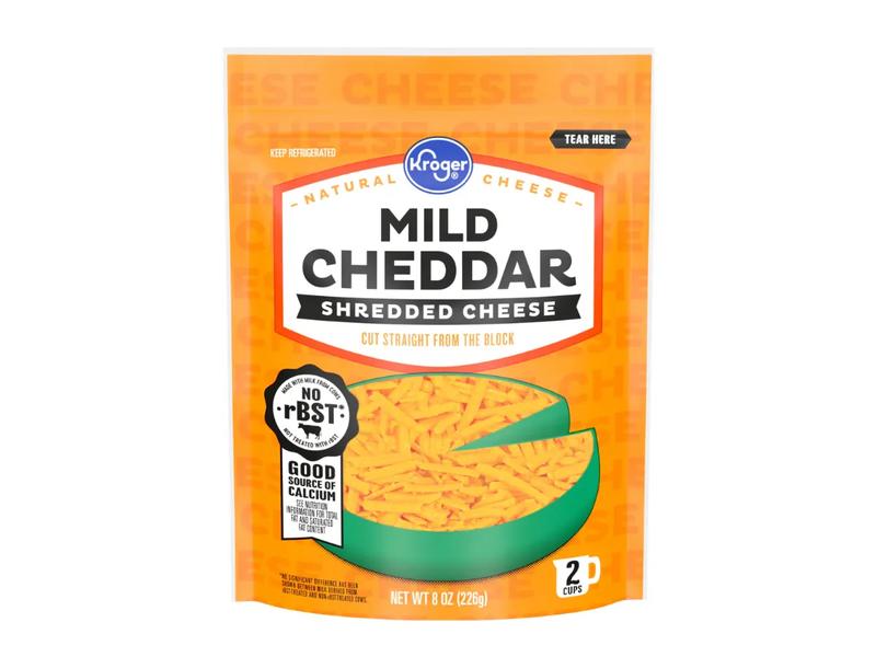 Shredded Cheese, Mild Cheddar