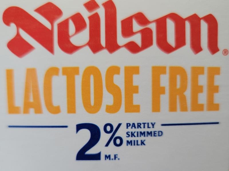 2% Partly Skimmed Milk, Lactose Free