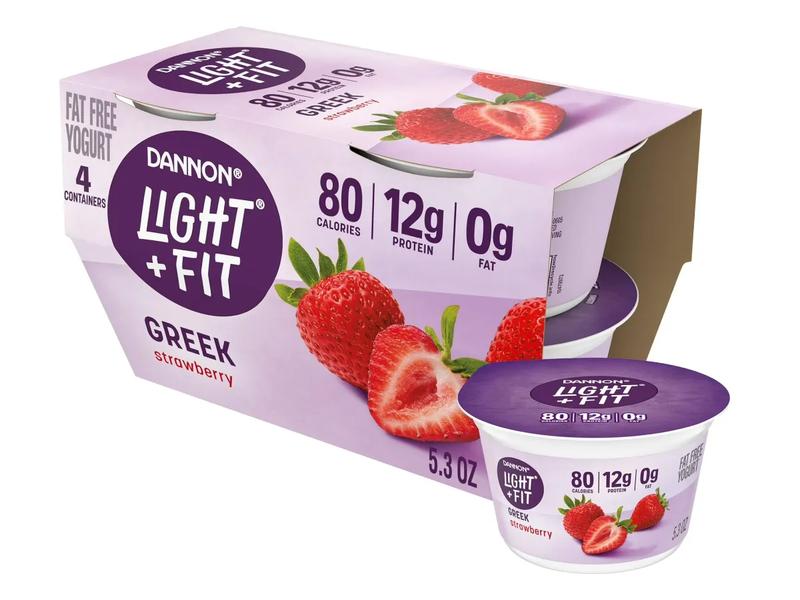 Yogurt, Fat Free, Strawbery, Greek