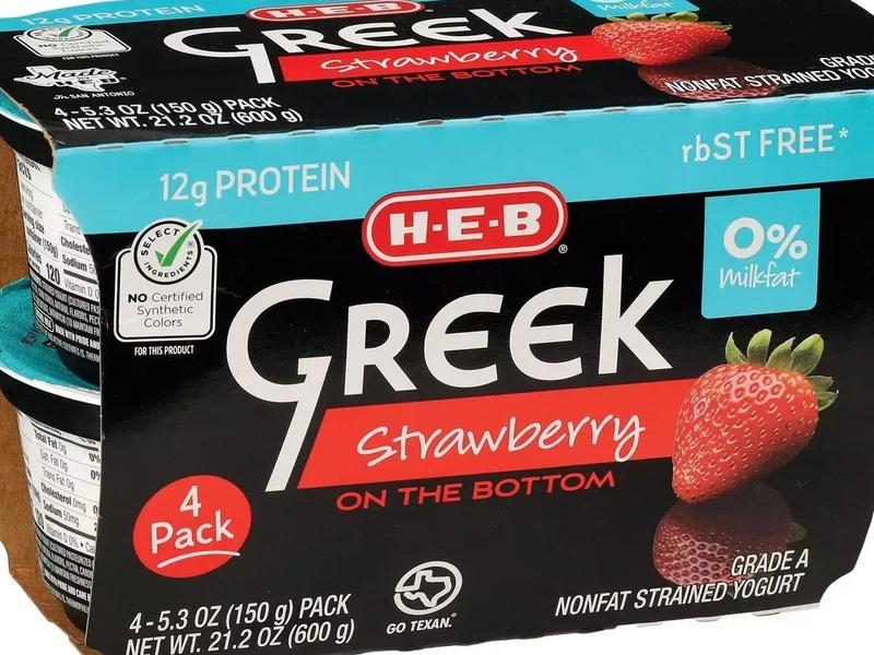 Greek Yogurt, Strawberry on the Bottom