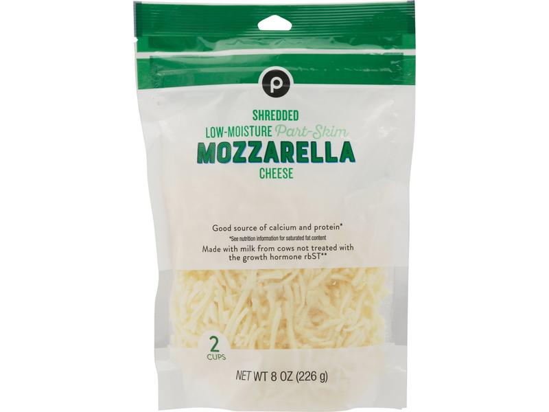 Shredded Cheese, Part-Skim, Mozzarella, Low-Moisture