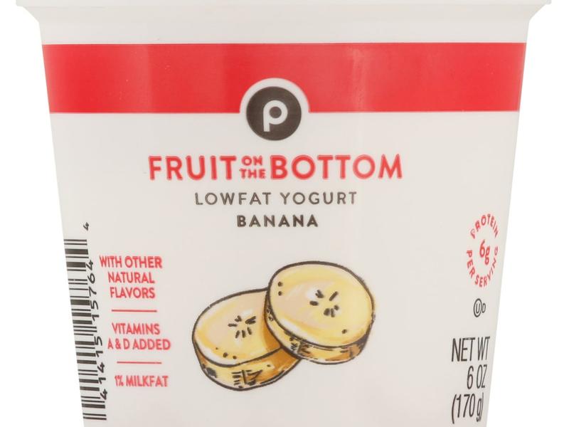 Yogurt, Lowfat, Banana, Fruit on the Bottom