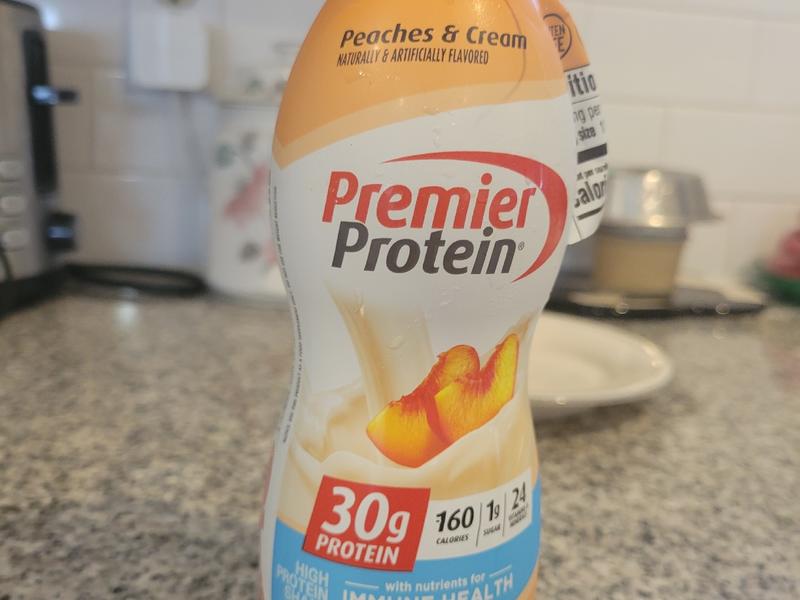 High Protein Shake, Peaches & Cream