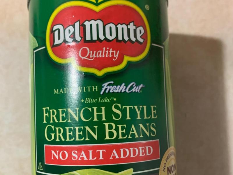 French Style Green Beans, No Salt Added