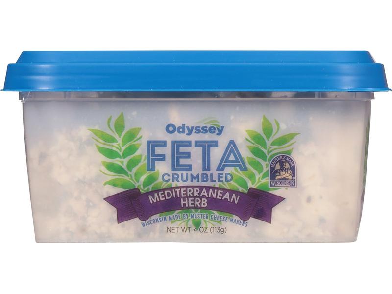 Feta, Mediterranean Herb, Crumbled