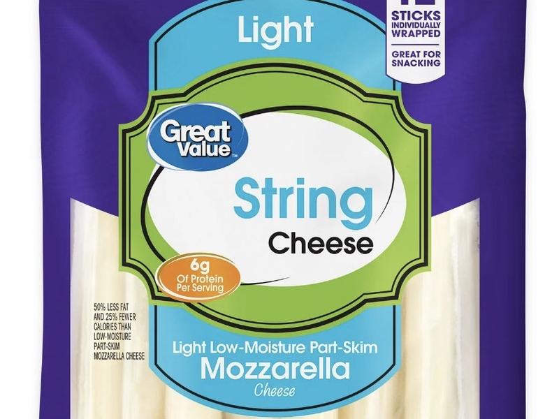 String Cheese, Light Low-Moisture Part-Skim Mozzarella Cheese