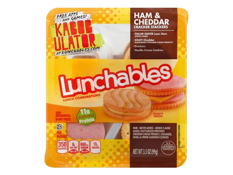 Cracker Stackers, with Vanilla Creme Cookies, Ham & Cheddar