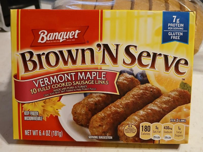 Fully Cooked Sausage Links, Maple