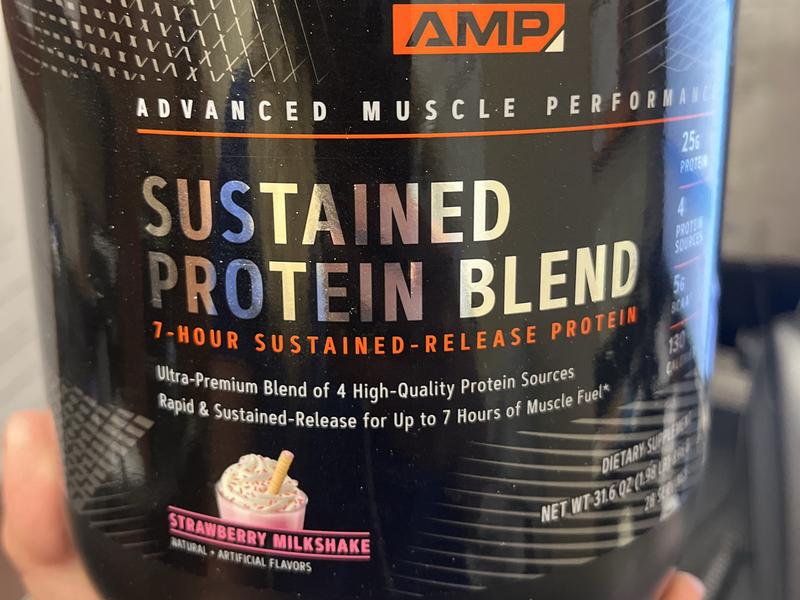 Sustained Protein Blend, Strawberry Milkshake
