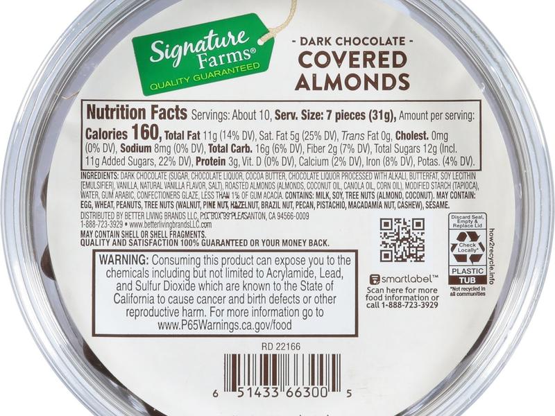 Almonds, Dark Chocolate Covered