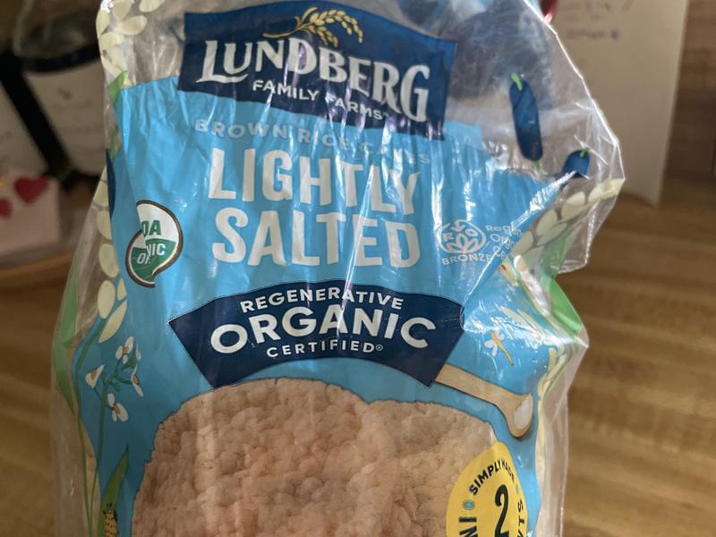 Rice Cakes, Organic, Whole Grain, Brown Rice, Lightly Salted