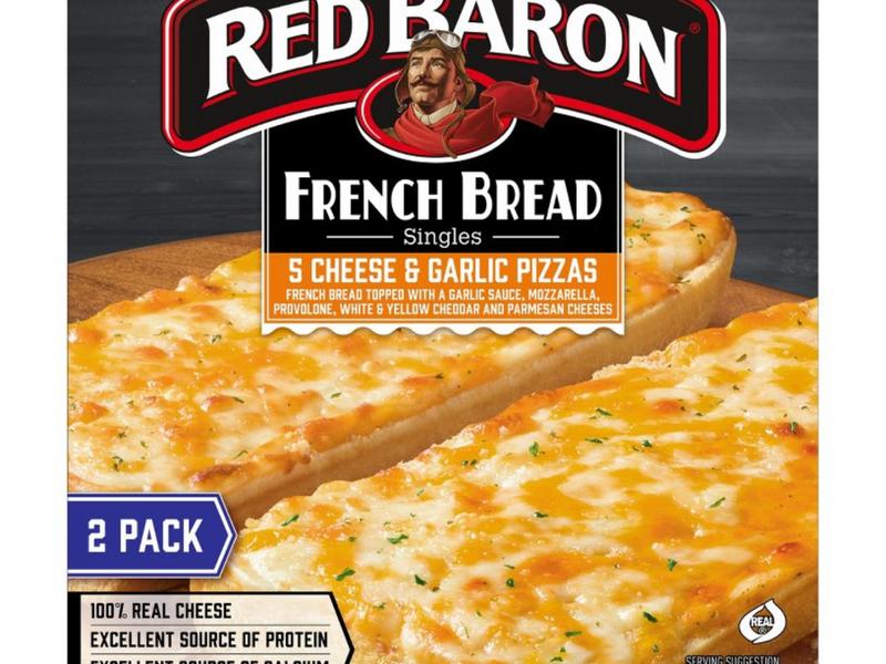 Singles French Bread 5 Cheese & Garlic Pizzas