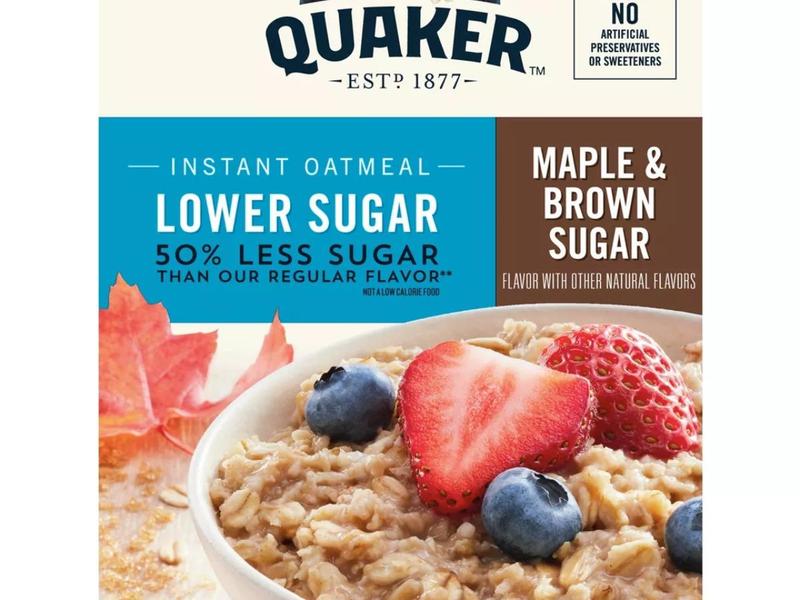 Lower Sugar Instant Oatmeal, Maple & Brown Sugar