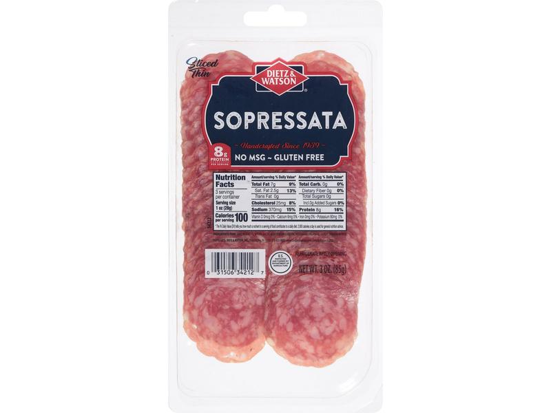 Sopressata, Sliced Thin