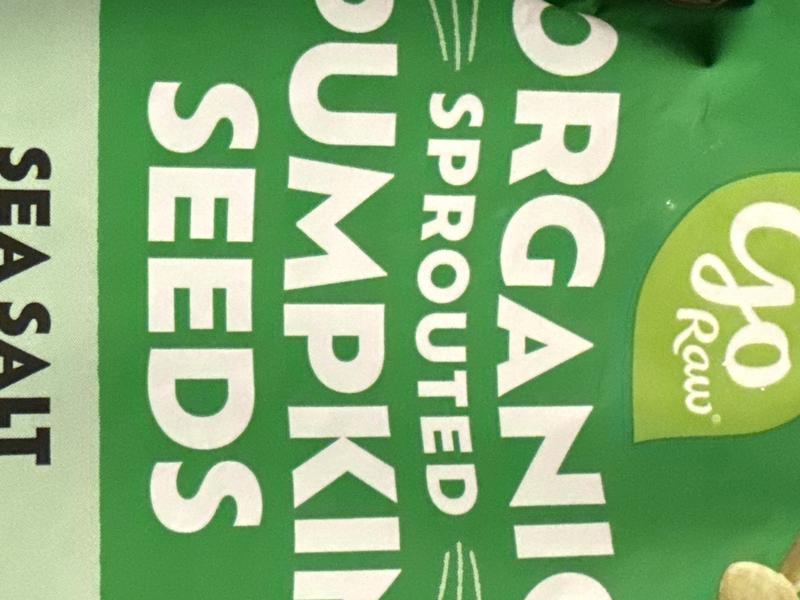 Organic Sprouted Pumpkin Seeds with Sea Salt
