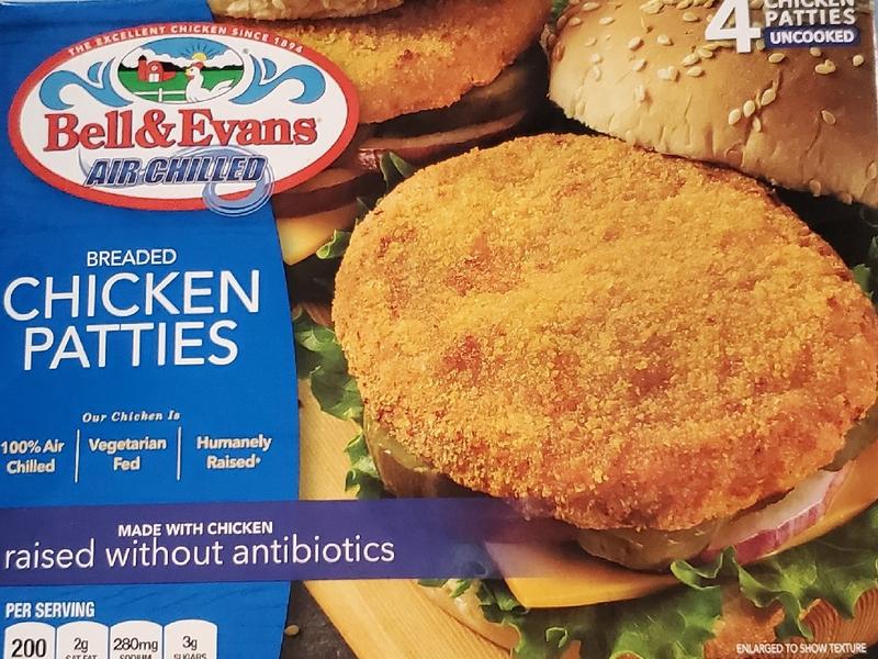 Breaded Chicken Patties, Uncooked