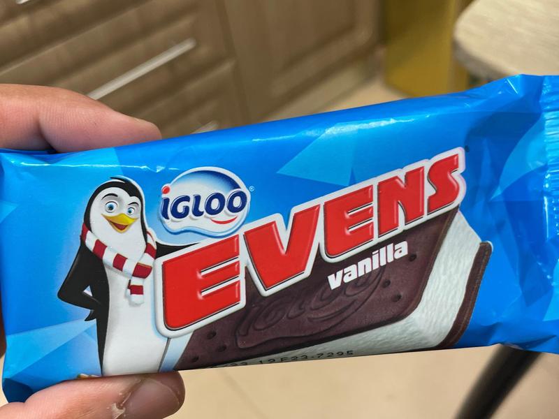 Evens Vanilla Ice Cream Sandwich